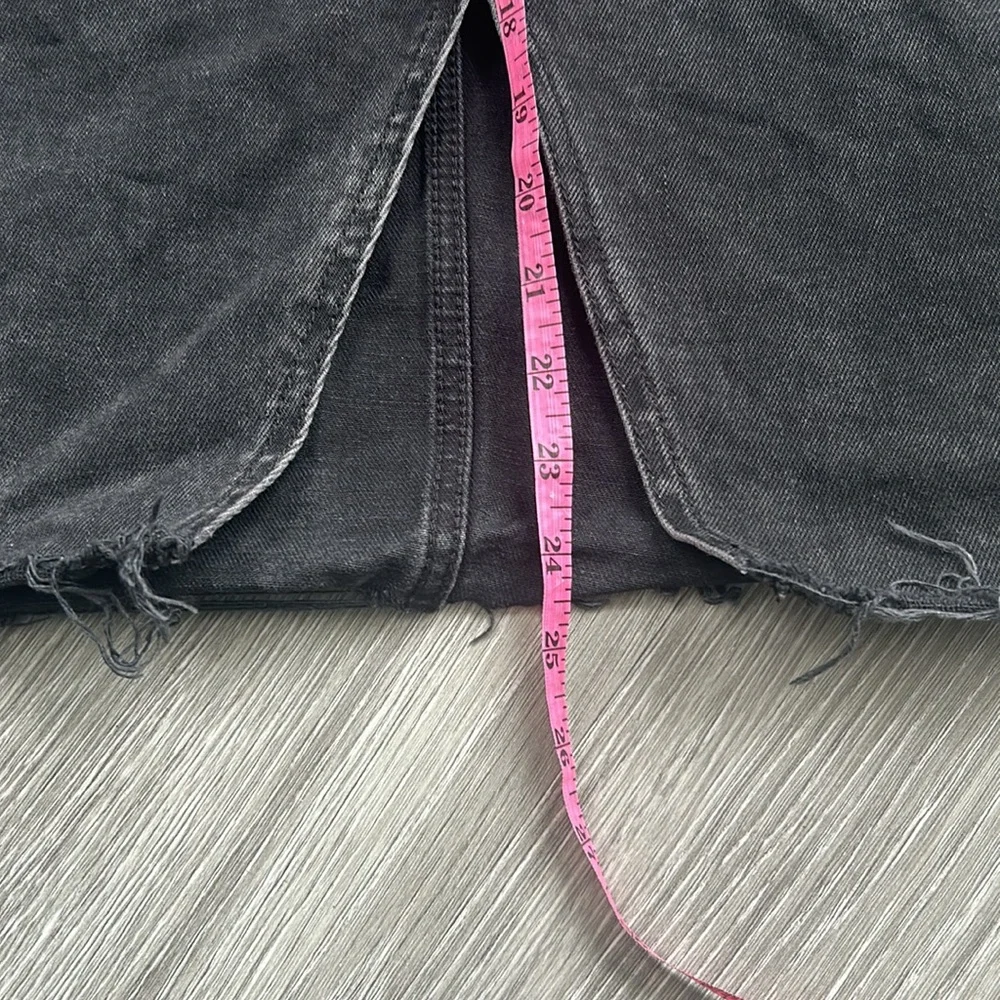 Old Navy Midi Black Denim Skirt